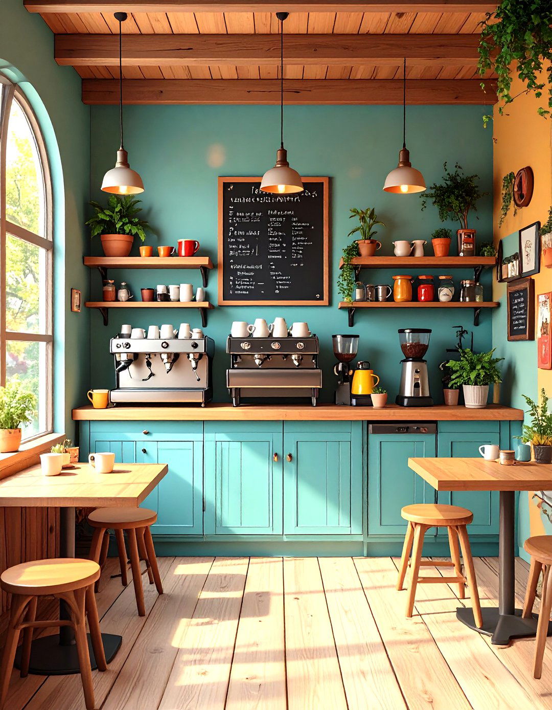 Create a Cafe Inspired Coffee Station - 20 Snug Room Ideas