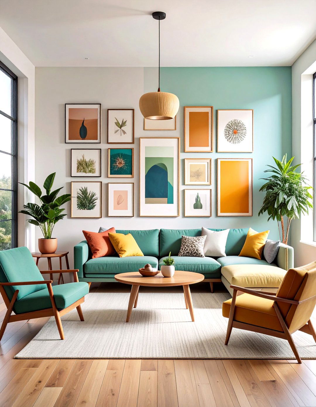 Create a Gallery Wall for Personality - 20 Small Living Room Ideas