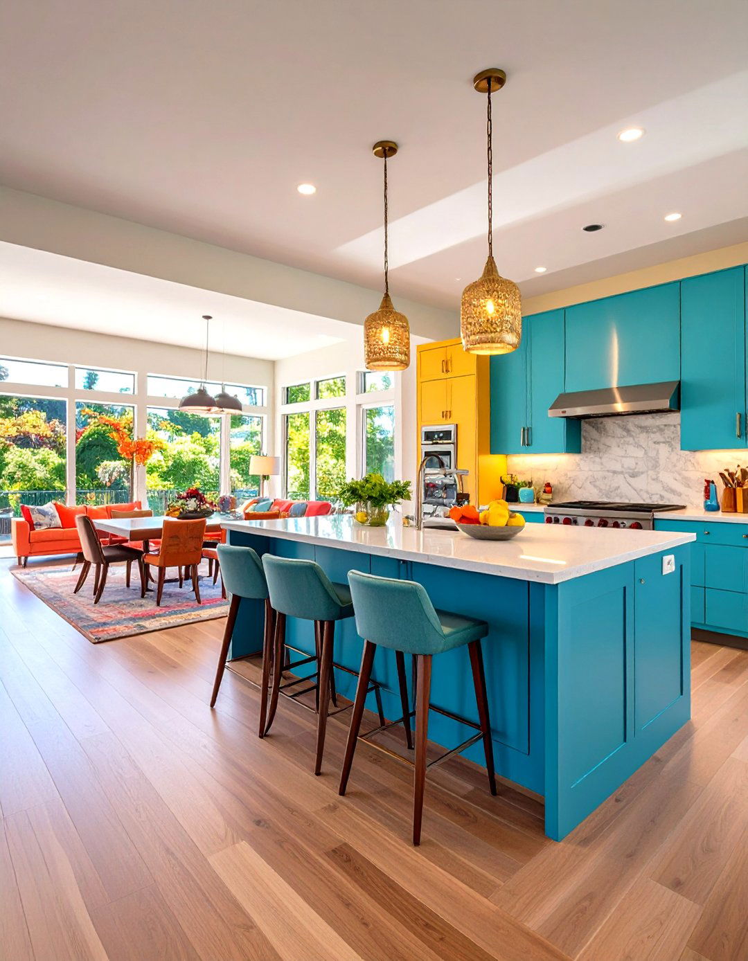 Create a Half Wall - 20 Split Level Kitchen Design Ideas