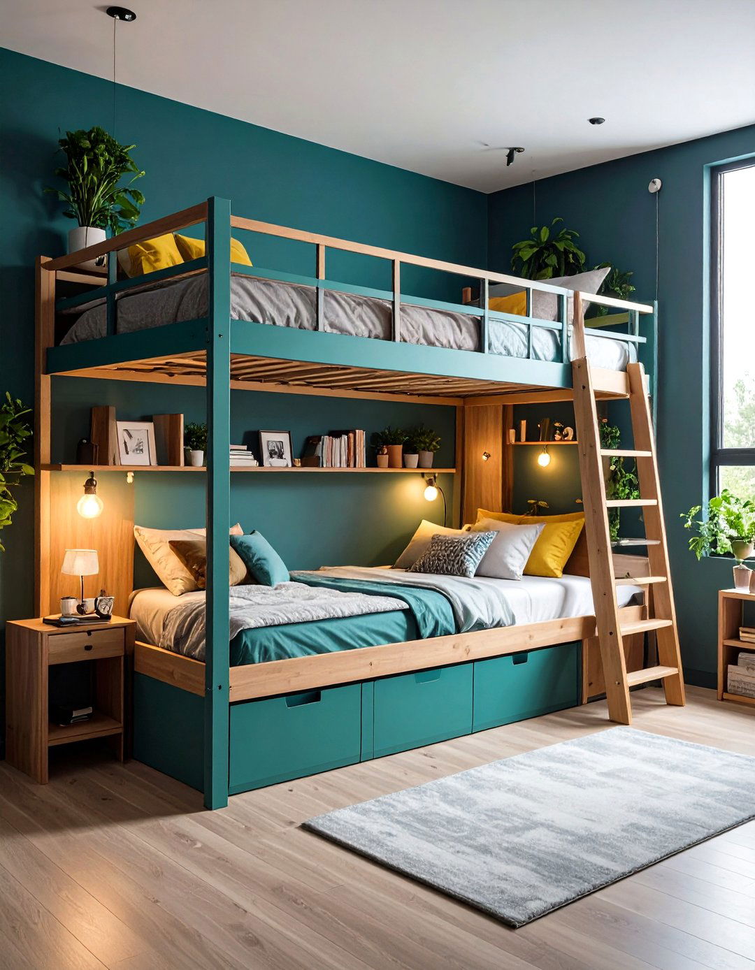 Create a Loft Bed with Integrated Workspace - 20 Student Bedroom Design Ideas