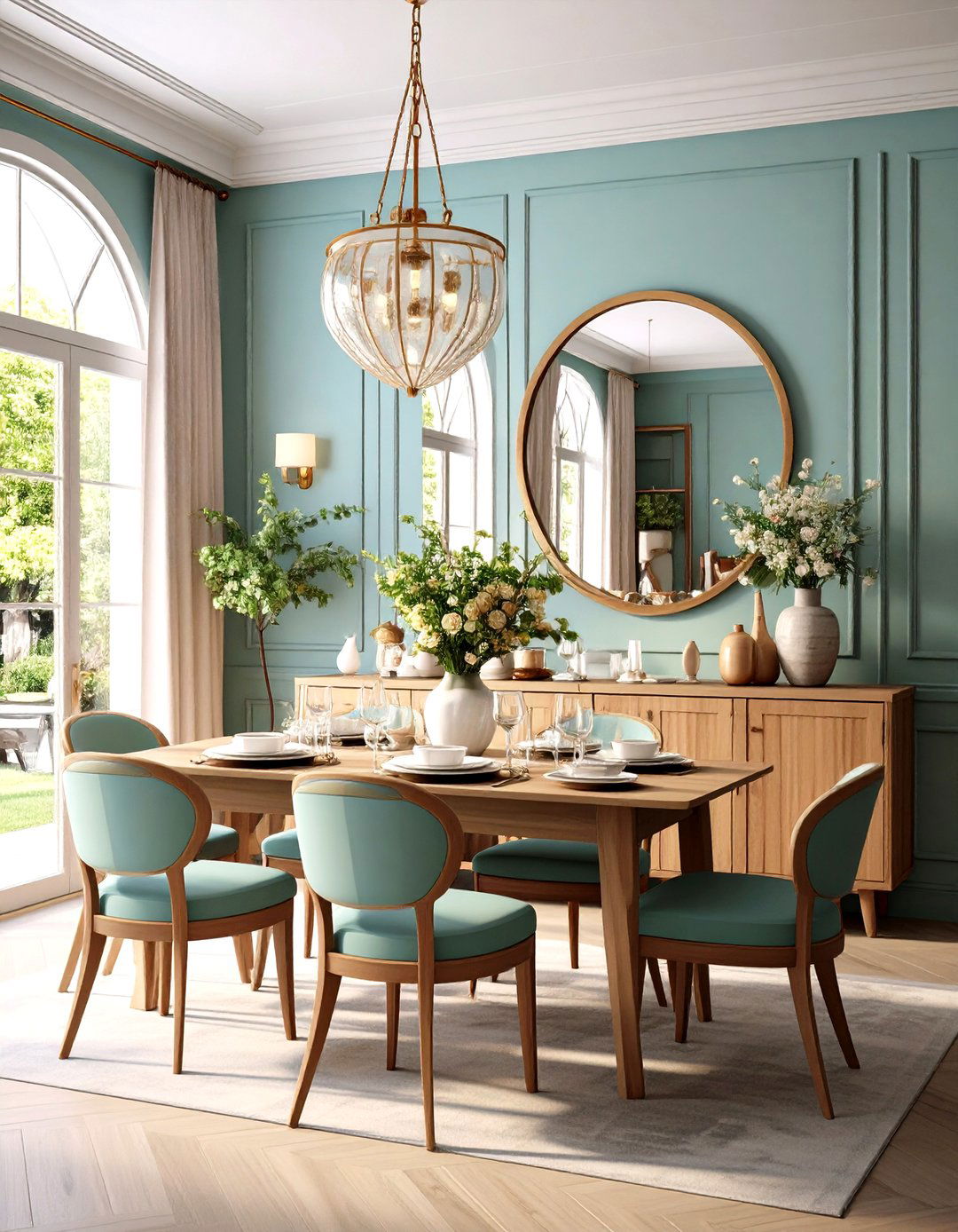 Credenzas Deliver Low Profile Dining Room Storage - 20 Dining Room Storage Ideas