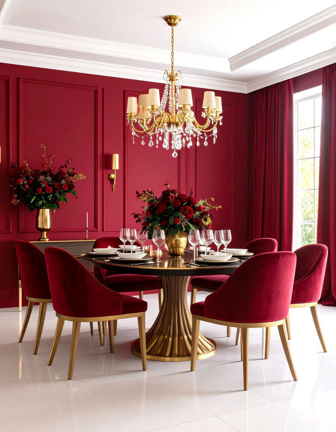 Crimson Red Monochromatic Color Scheme for Rooms - 20 Monochromatic Color Schemes for Rooms