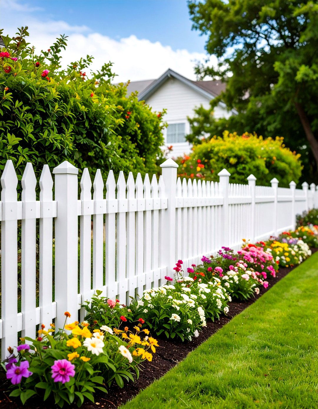 Crisp White Fence for Timeless Cottage Charm - 20 Fence Paint Colours