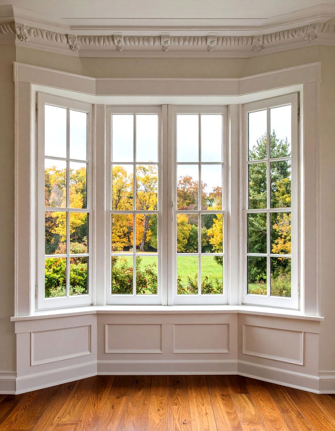 Crown Molding Topped Window Trim - 20 Farmhouse Interior Window Trim Ideas