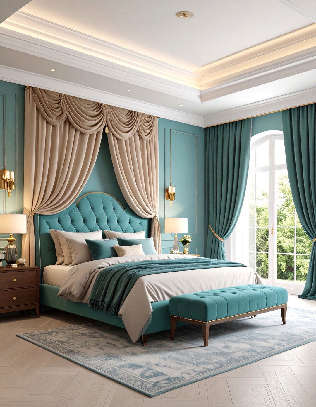Crown Molding as Hidden Curtain Track - 20 Crown Molding Ideas