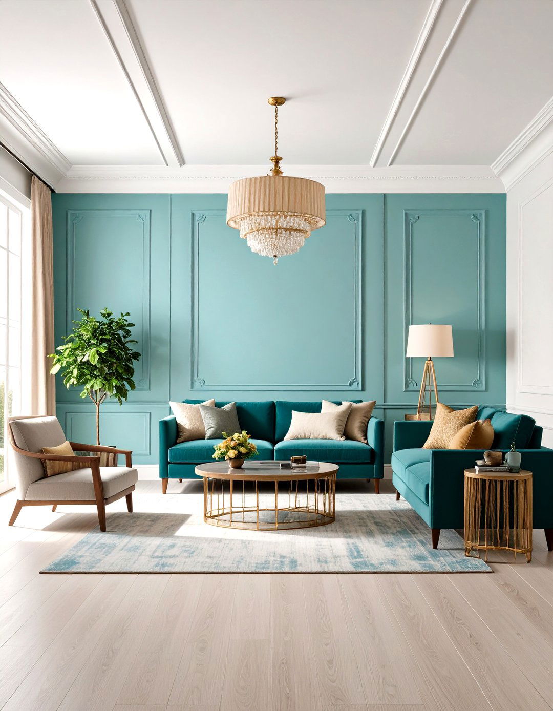 Crown Molding as a Color Accent - 20 Crown Molding Ideas