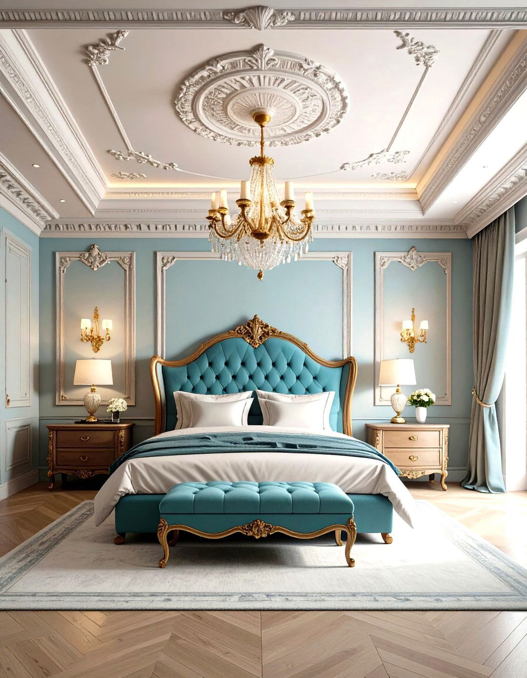 Crown Molding - 20 Victorian Bedroom Ideas