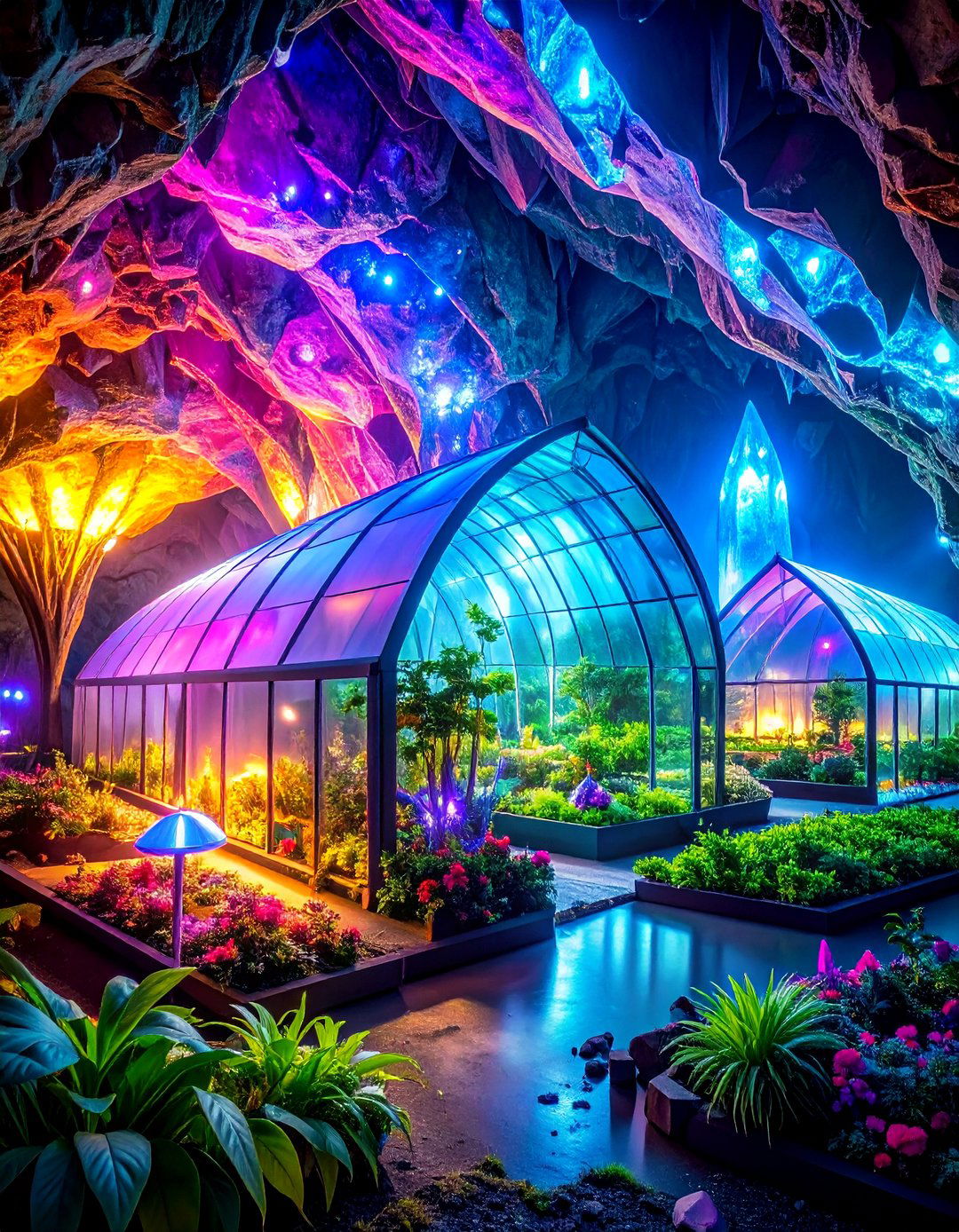 Crystal Cave Fantasy Greenhouse - 20 Fantasy Greenhouse Ideas