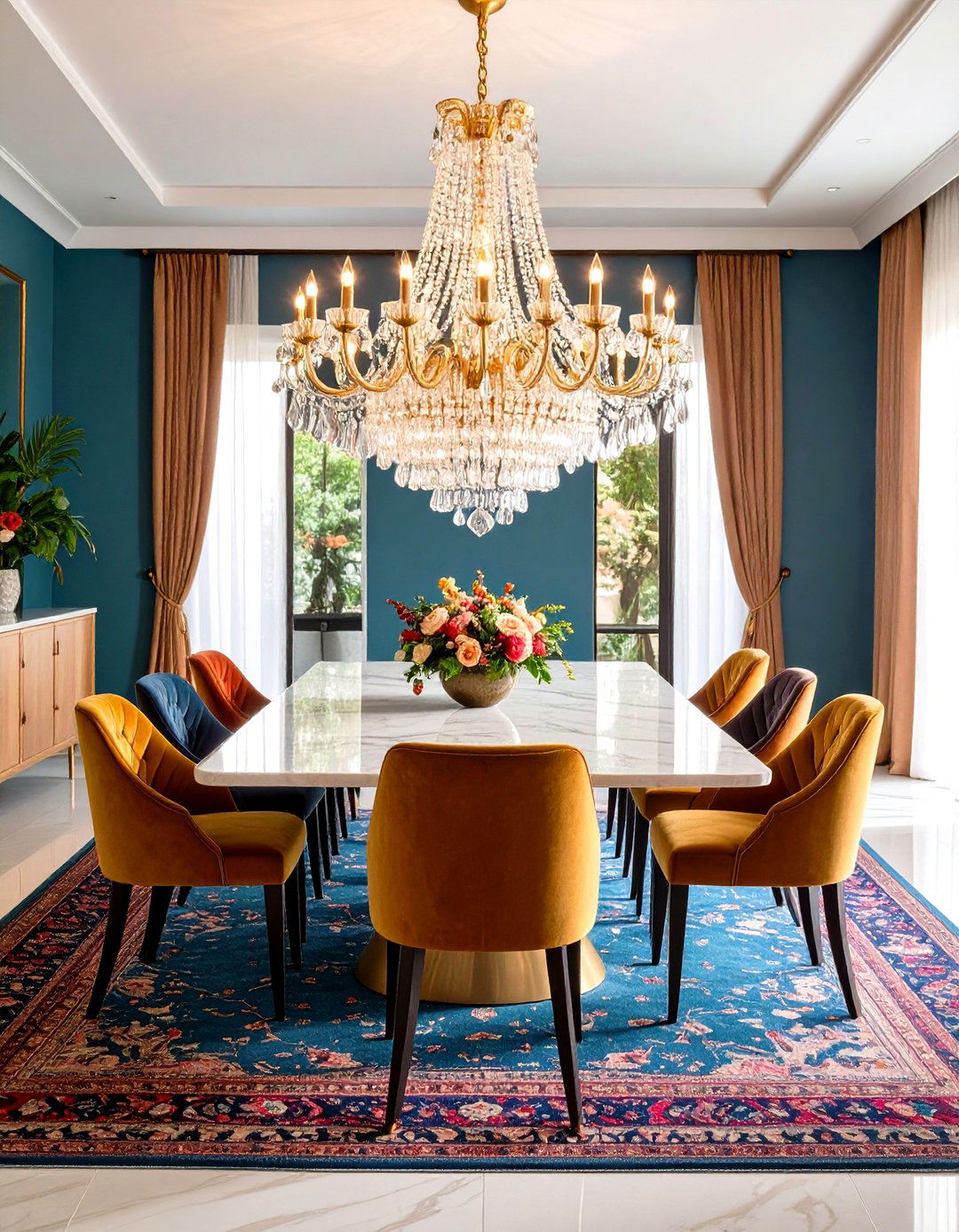 Crystal Chandelier Luxury Dining Room - 20 Luxury Dining Room Ideas