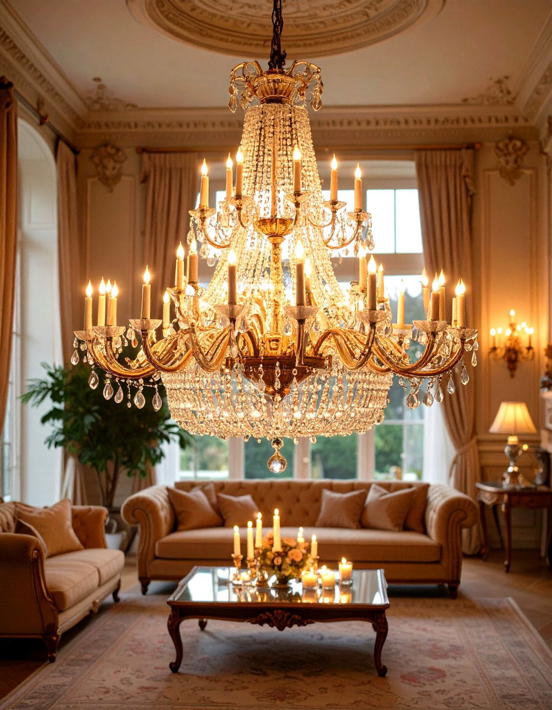 Crystal Chandeliers Crown the Scene - 20 French Interior Design Ideas