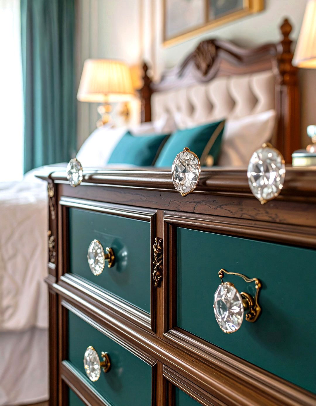 Crystal Knobs - 20 Victorian Bedroom Ideas
