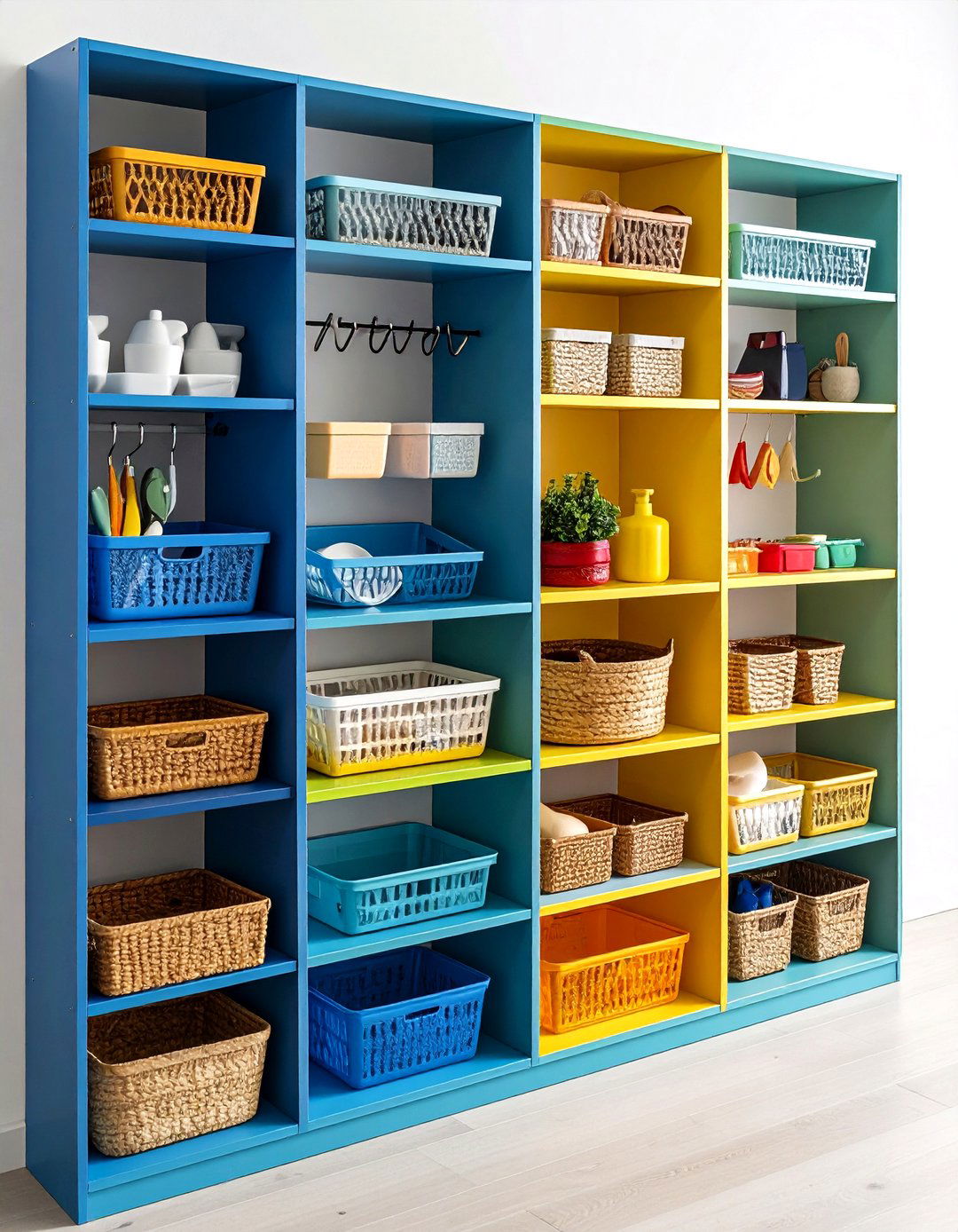 Cubbies and Hooks Maintain an Organized Foyer - 20 Foyer Decor Ideas