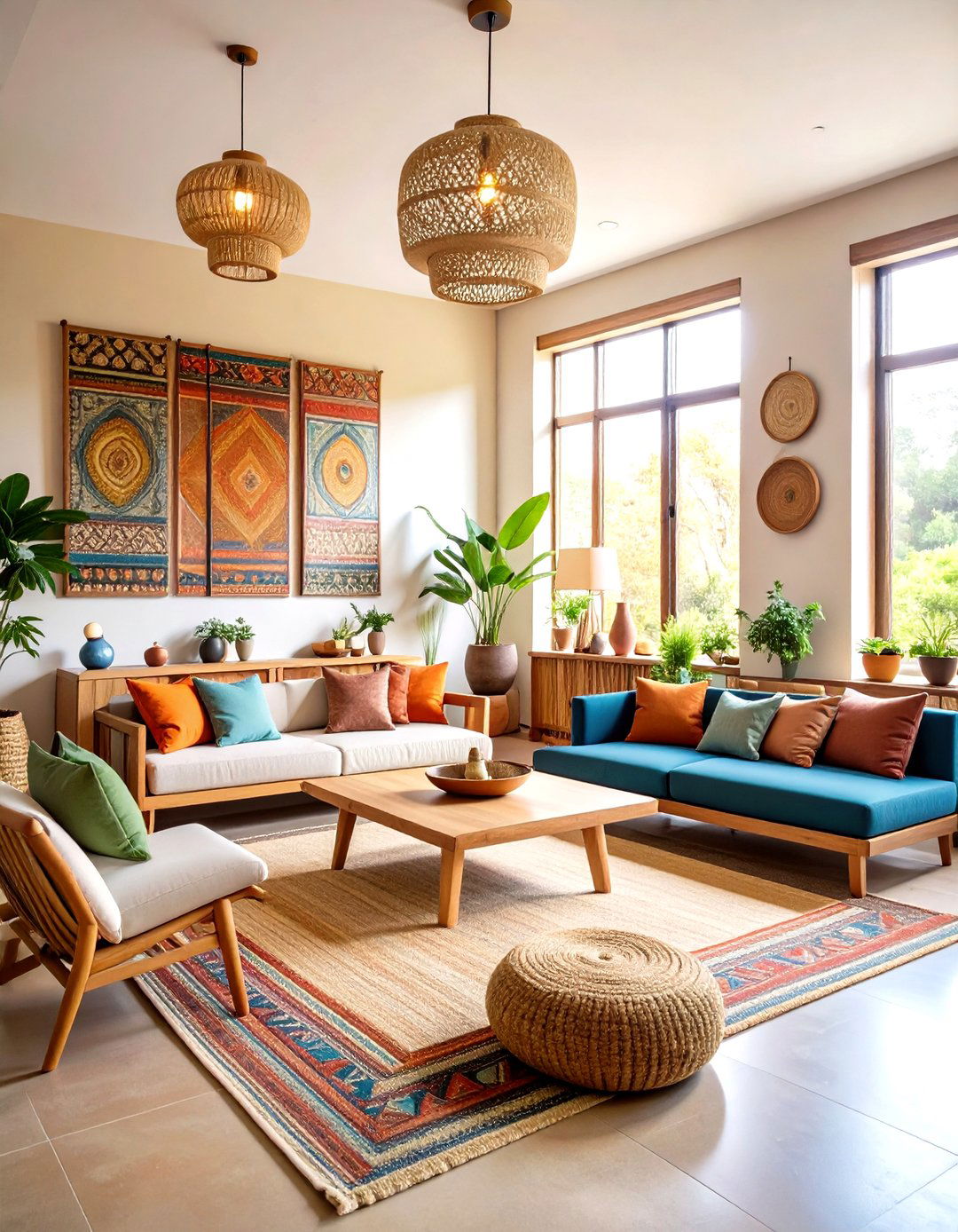 Culturally Inclusive Therapist Room with Global Elements - 20 Therapist Room Ideas