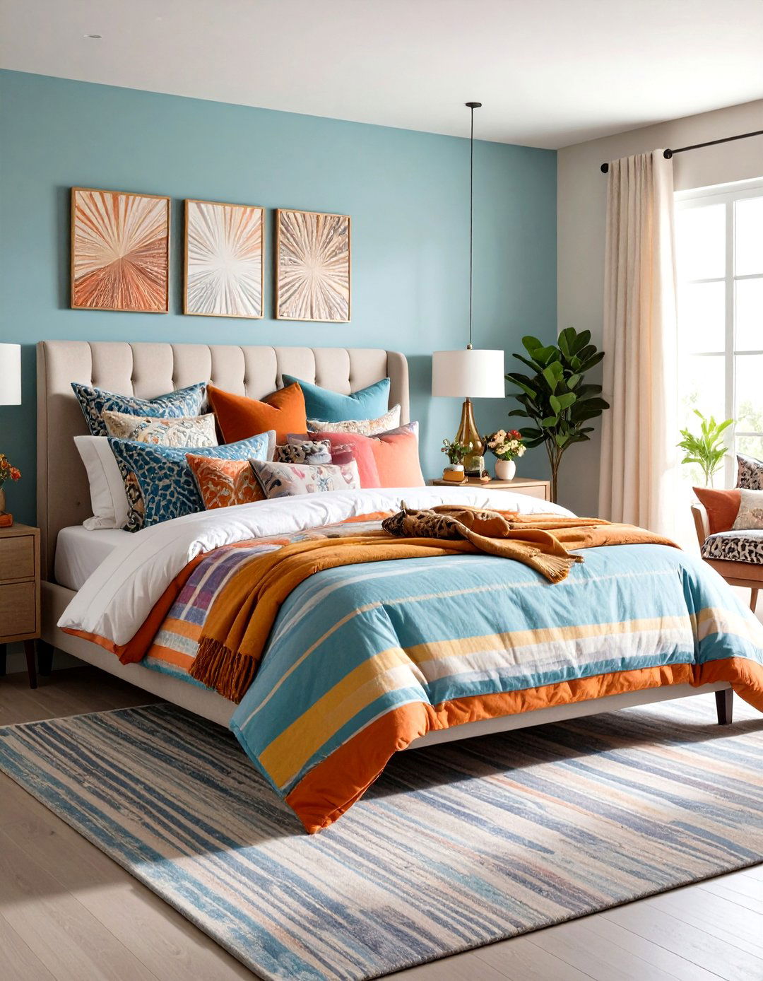Curated Clashing Bedding - 20 Maximalist Decor Ideas