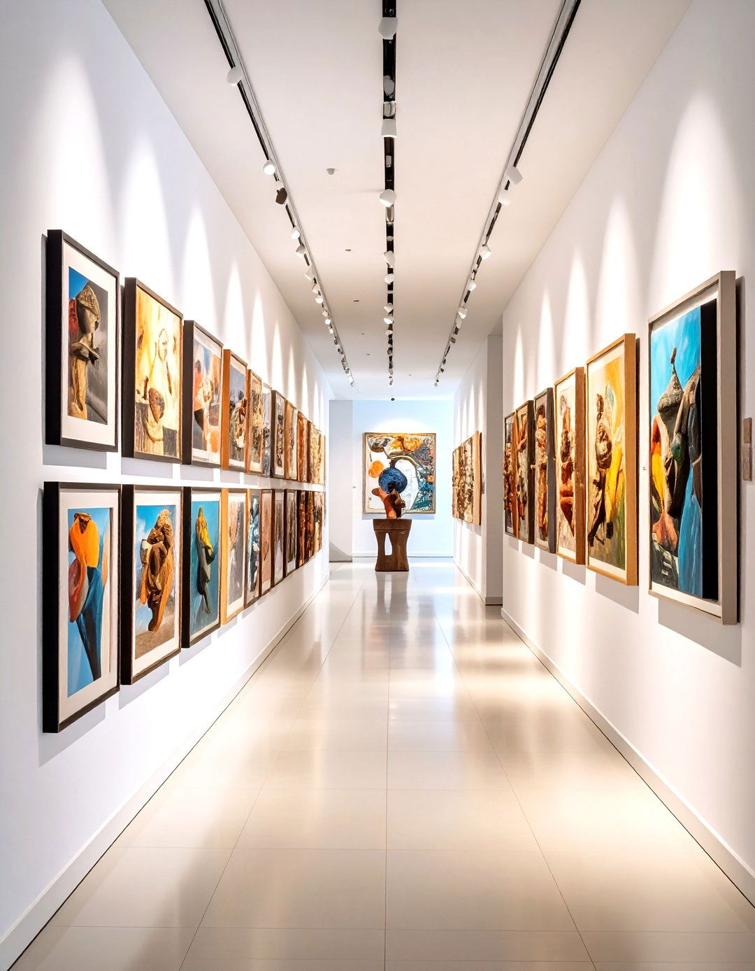 Curated Gallery Wall - 20 Hallway Decor Ideas