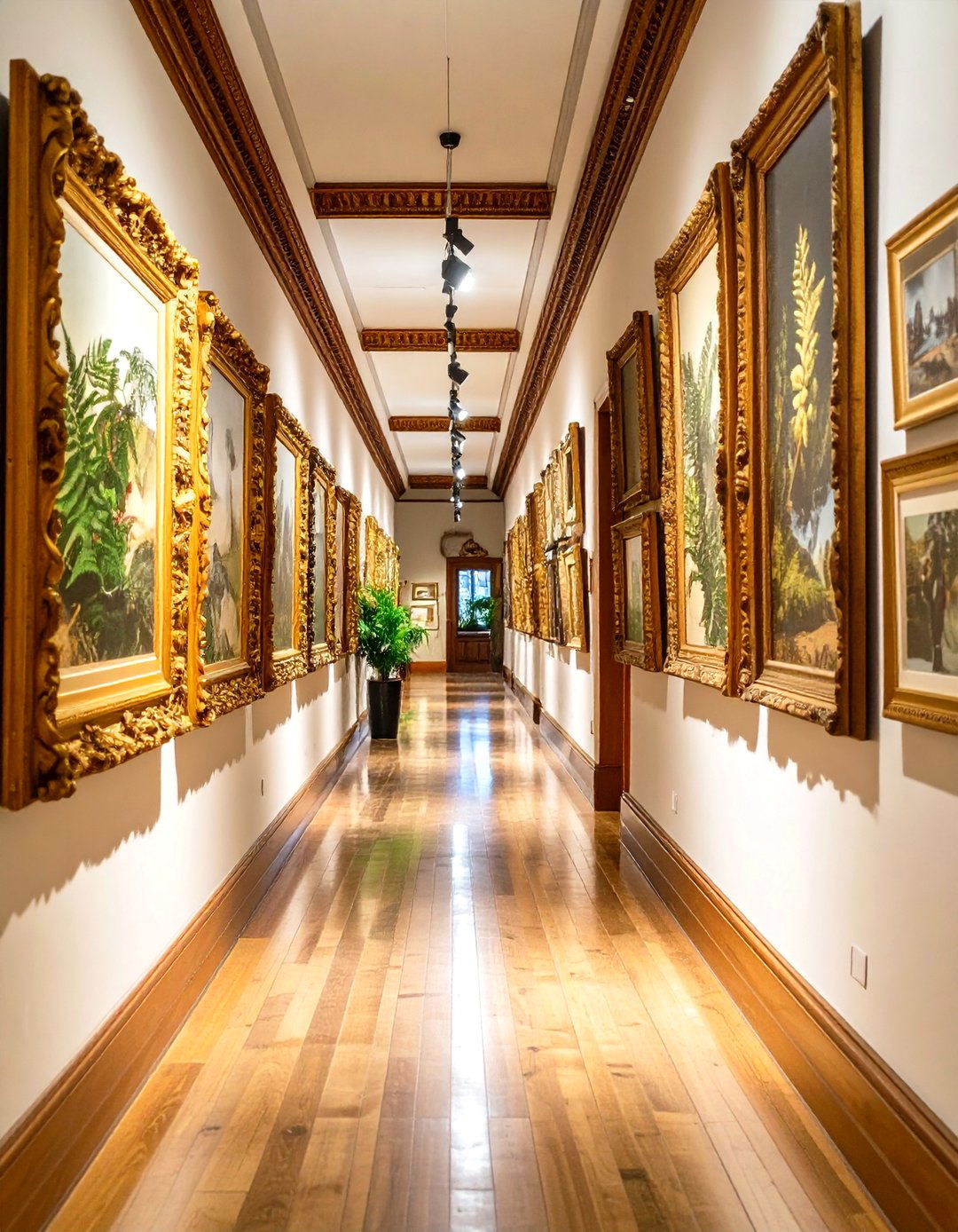 Curated Vintage Gallery Wall - 20 Boho Hallway Ideas