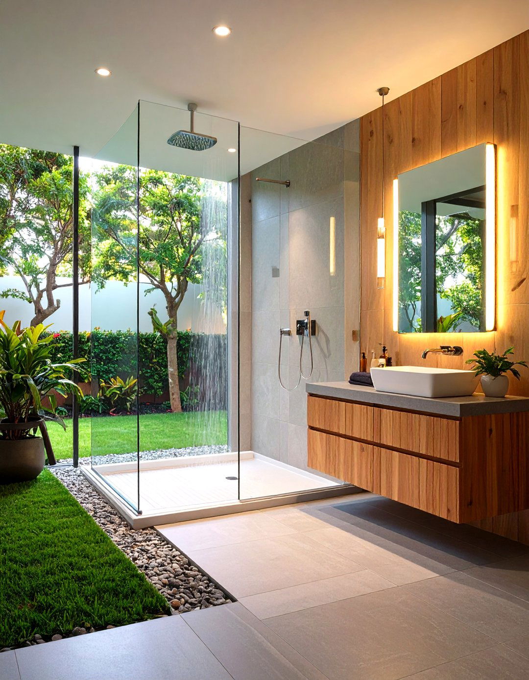 CurblessZero Threshold Design - 20 Small Bathroom Walk in Shower Ideas