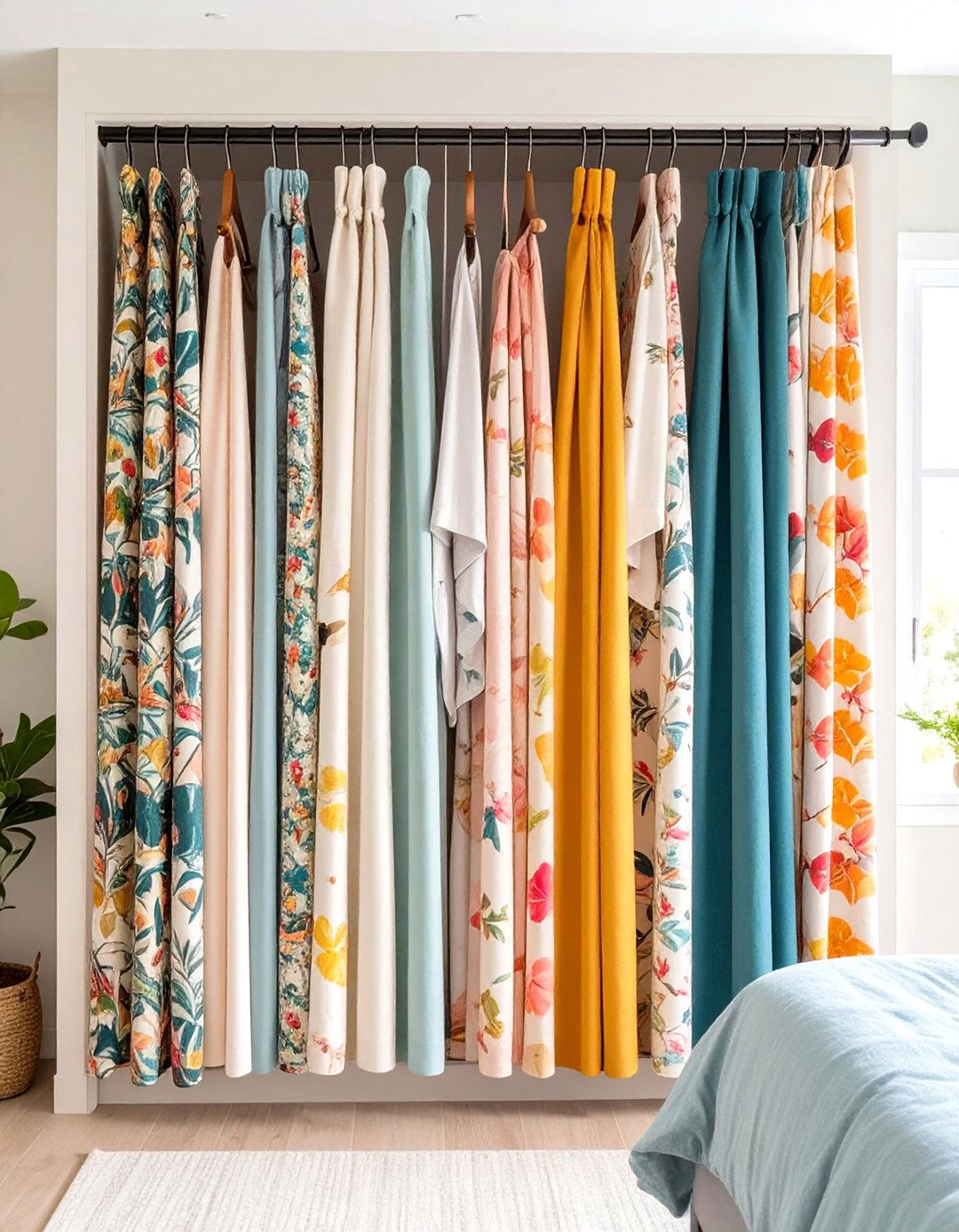 Curtain Panel Closet Doors - 20 closet door ideas