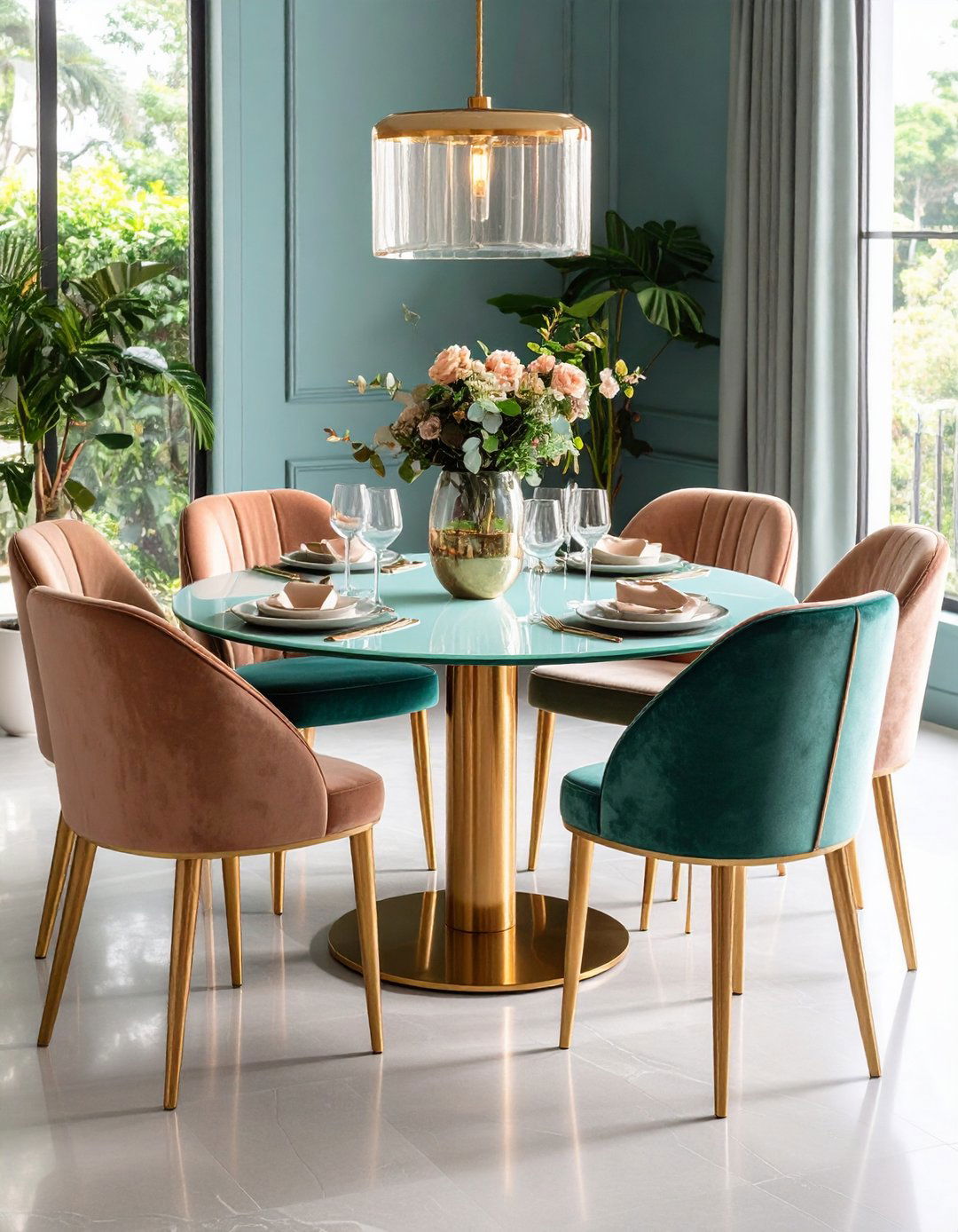 Curved Dining Room Chairs for Soft Drama - 20 Glam Dining Room Ideas