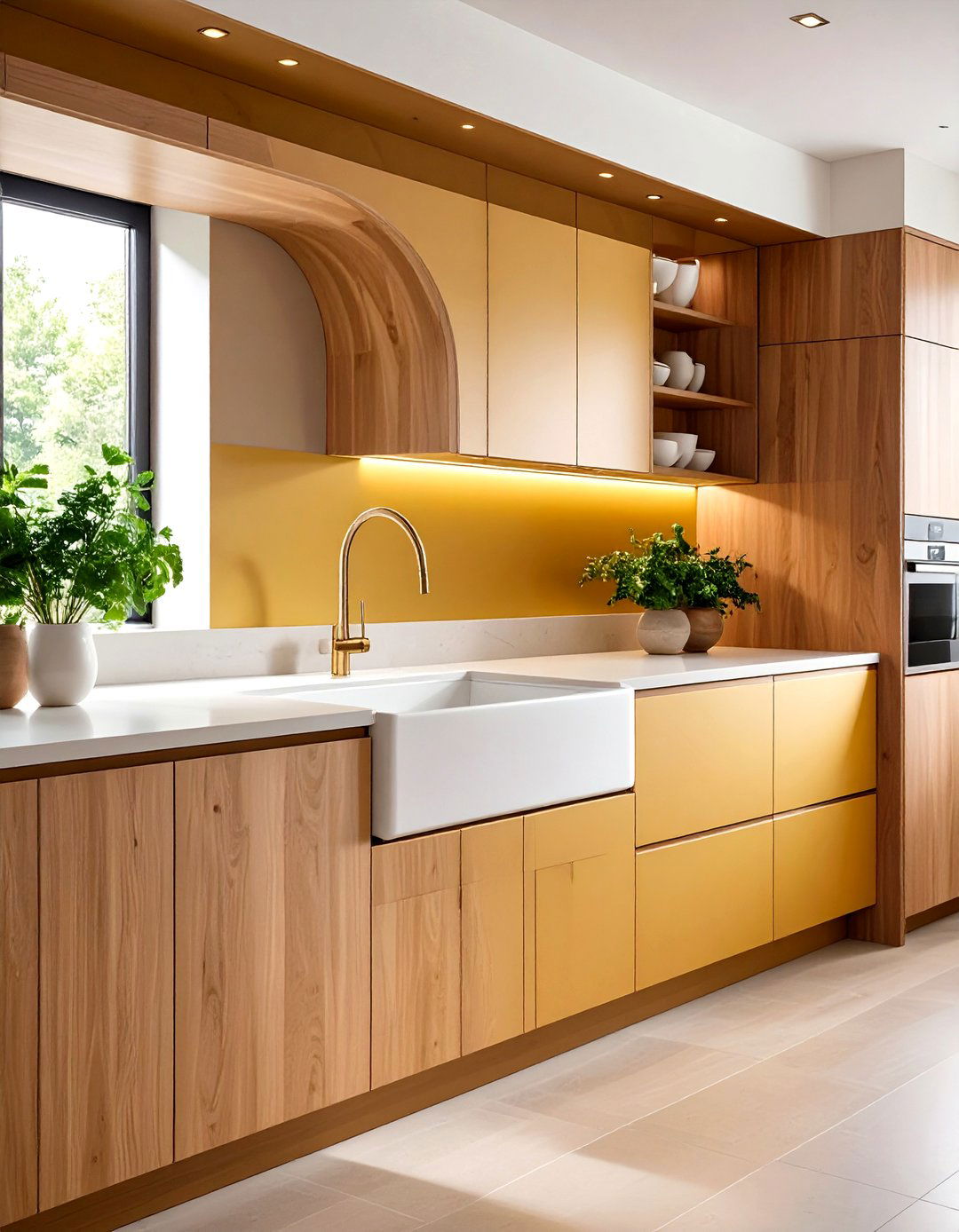 Curved Edge Kitchen Sink Modern Aesthetics - 20 Kitchen Sink Ideas