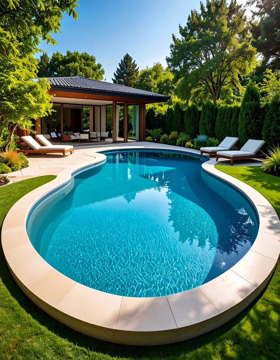 Curved Edge Pool - 20 Swimming Pool Ideas