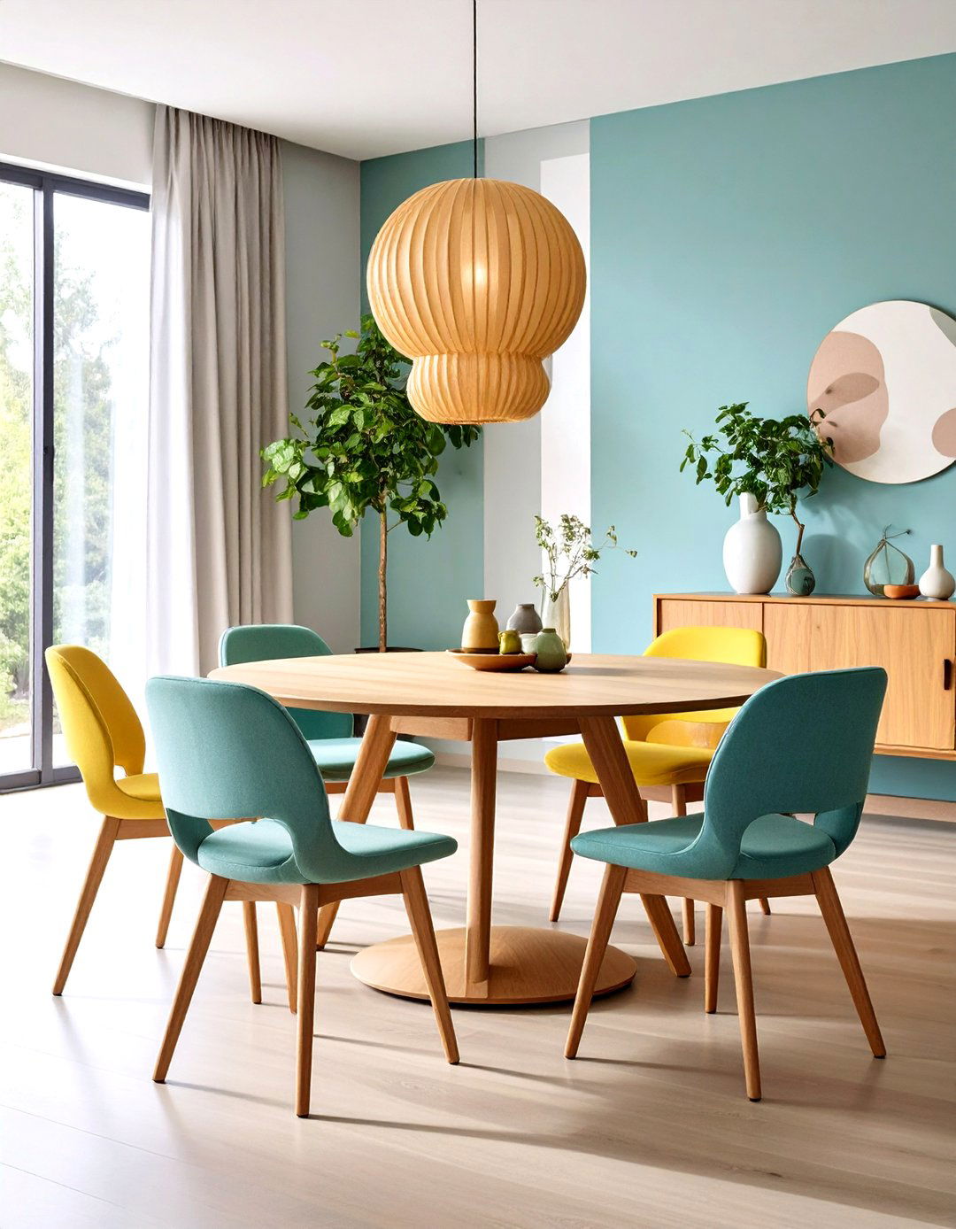 Curved Furniture Focus Mid Century Modern Dining Room - 20 Mid-century Modern Dining Rooms