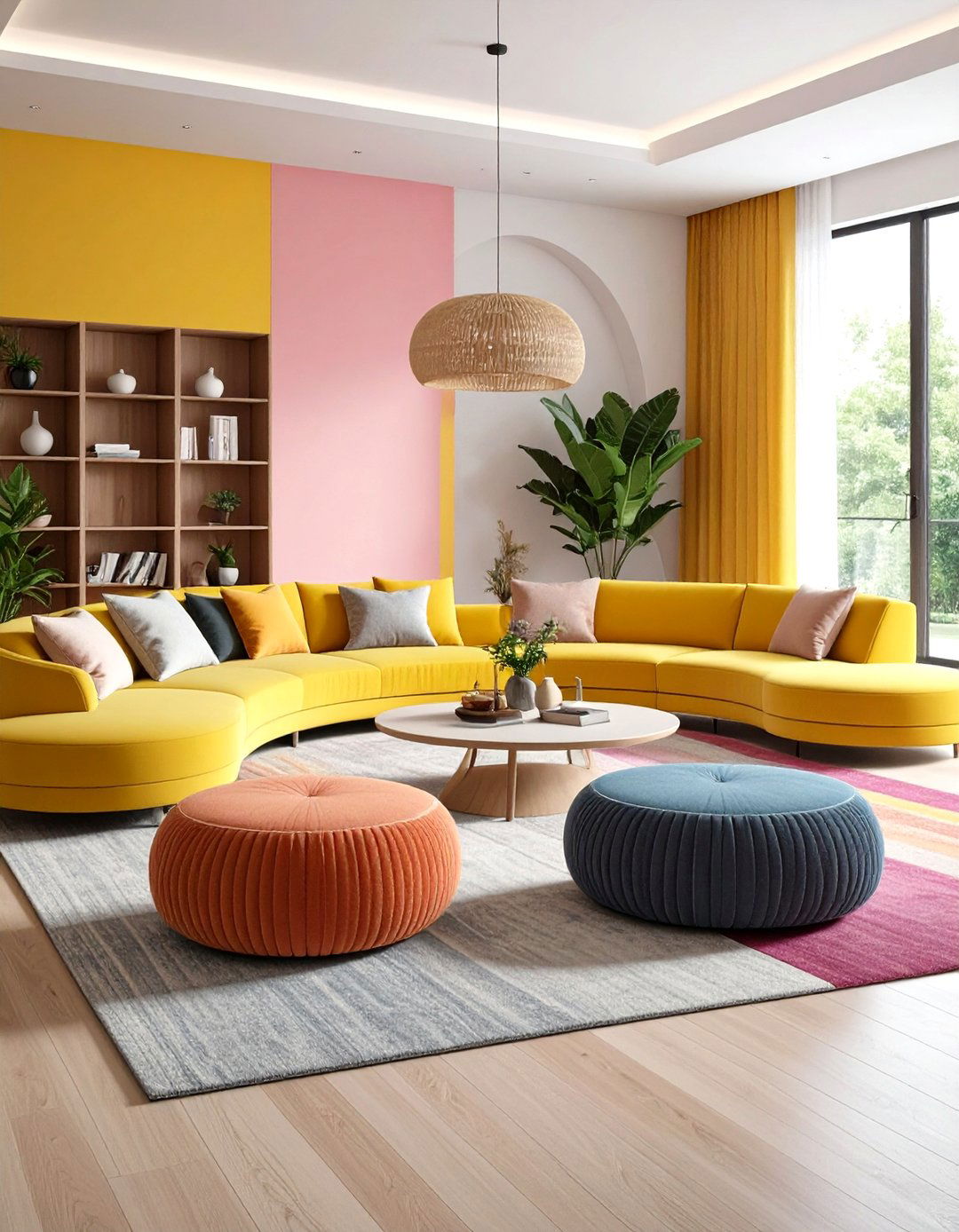 Curved Furniture Scandinavian Lounge Space - 20 Scandinavian Interior Design Ideas
