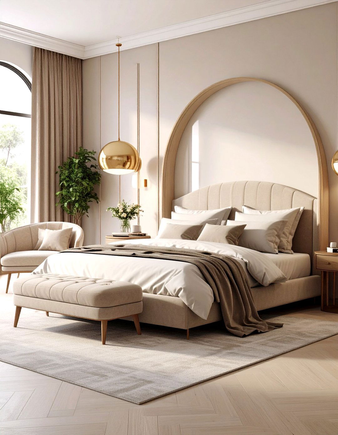 Curved Furniture for a Cozy Flow - 20 Dreamy Bedroom Design Ideas