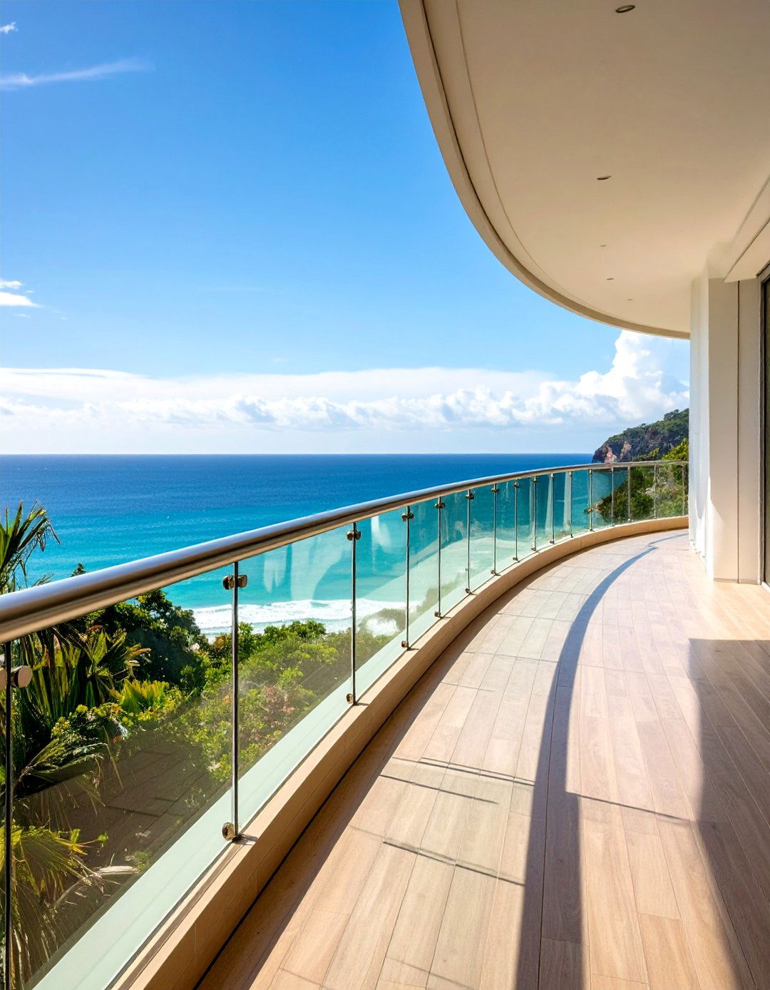 Curved Glass Balcony Railing Designs - 20 Balcony Railing Design Ideas