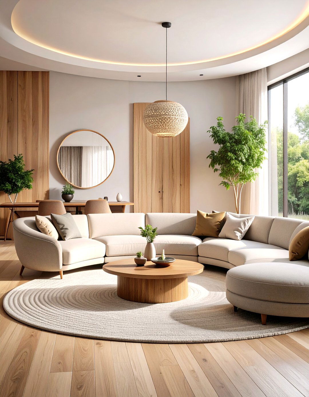 Curved Lines Minimalist Modern Boho Living Room - 20 Minimalist Modern Boho Living Room Ideas