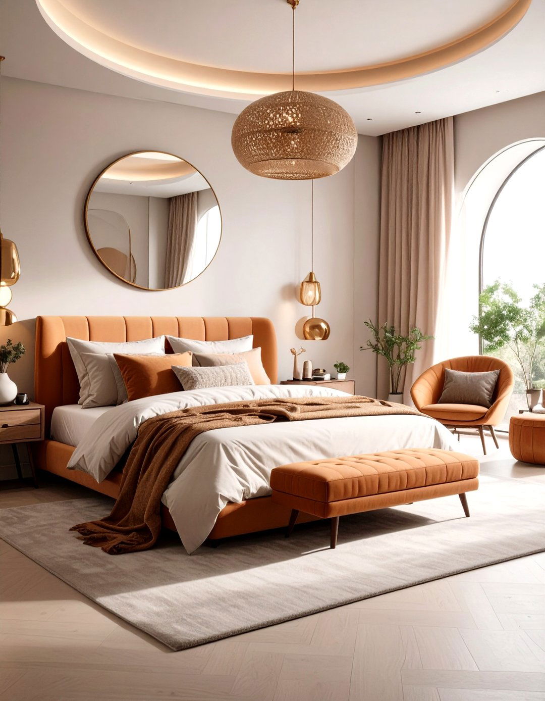 Curved Modern Bedroom Softness - 20 Modern Bedroom Ideas
