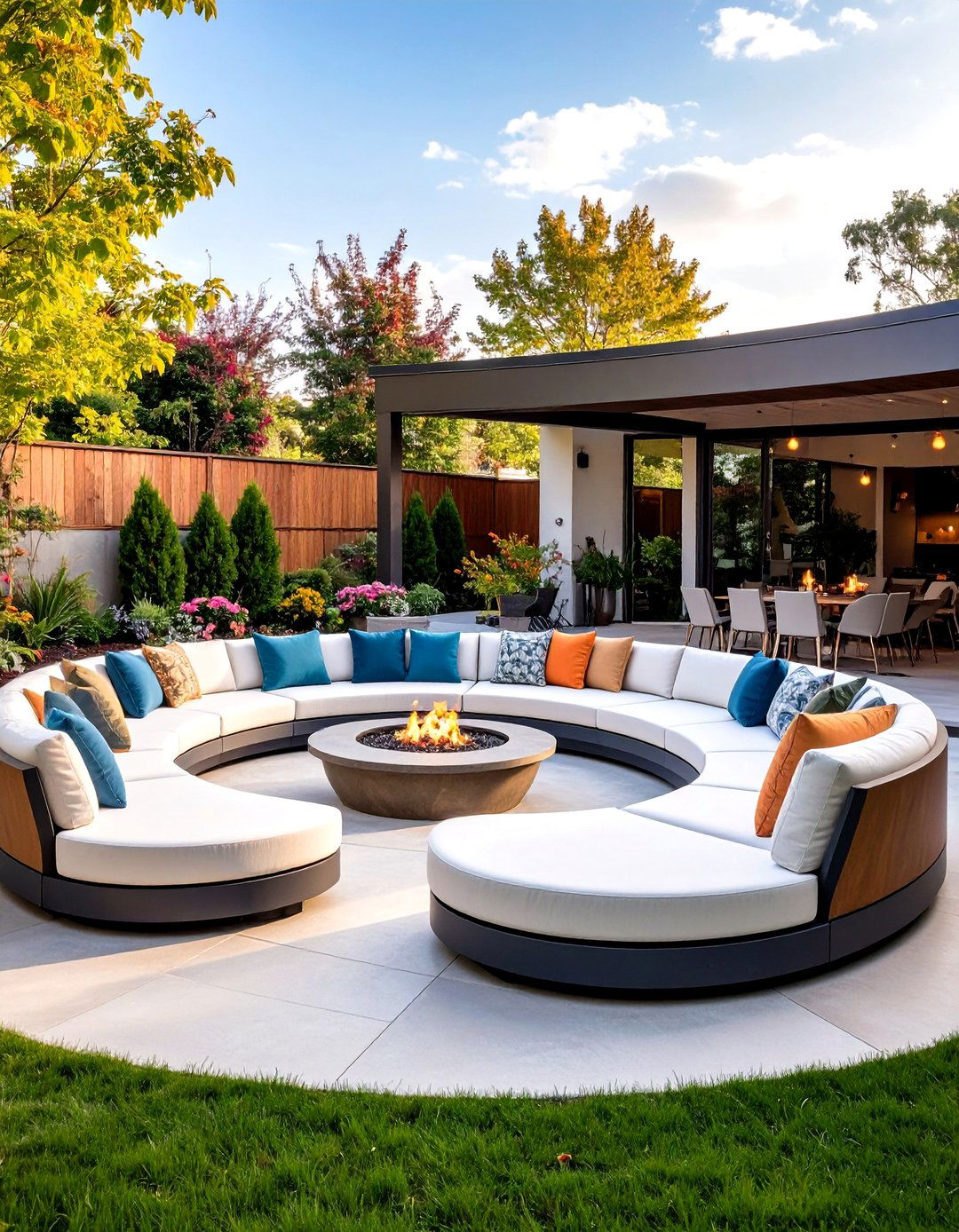 Curved Outdoor Furniture Decor Ideas - 20 Outdoor Decor Ideas