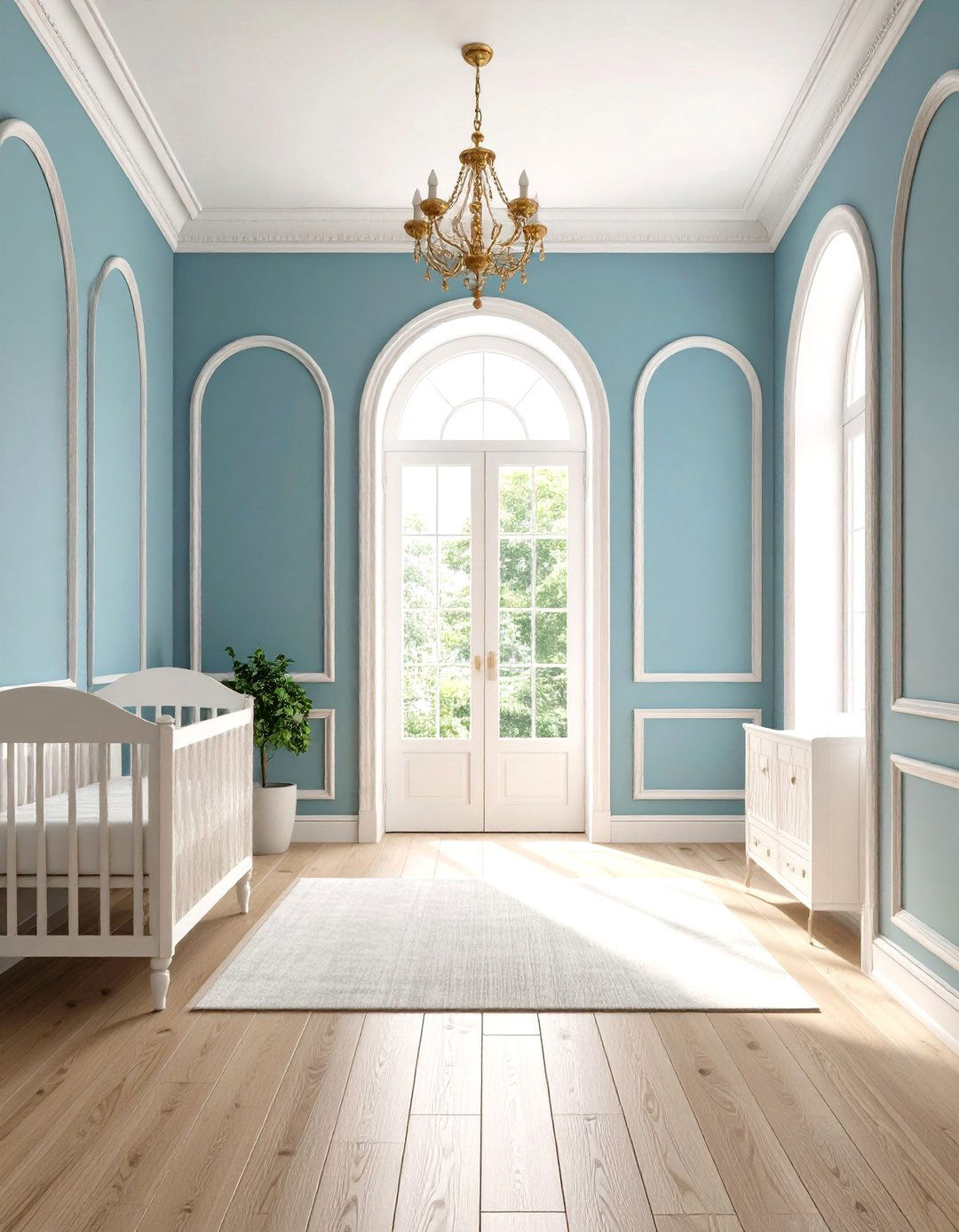Curved Panel Wainscoting - 20 Wainscoting Nursery Ideas