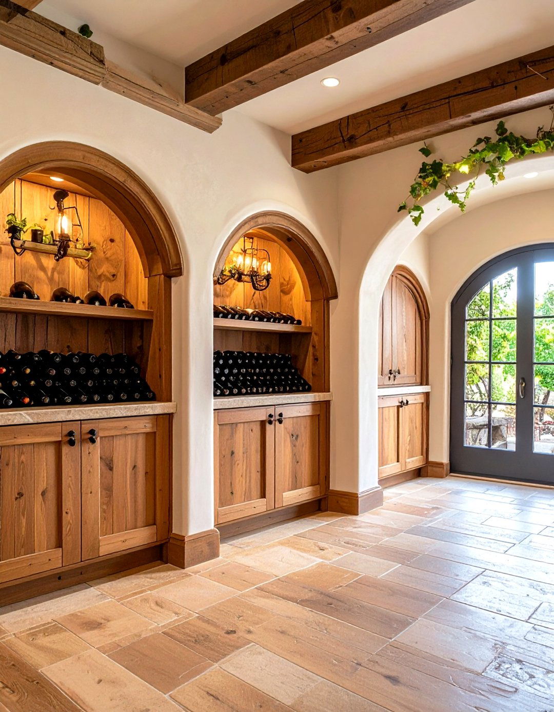 Curved Rustic Wainscoting Design - 20 Rustic Wainscoting Ideas