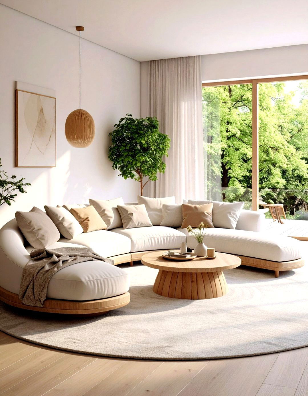 Curved Sofa Living Room Ideas - 20 Modern Living Room Ideas