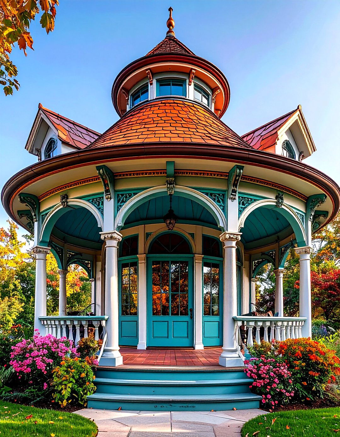 Curved Victorian Porch Roof - 20 Front Porch Roof Ideas