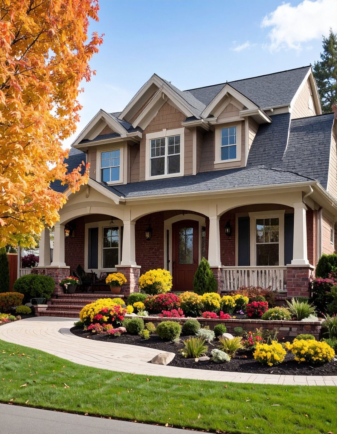Curved Wainscoting to Complement Rounded Architecture - 20 Exterior Wainscoting Ideas