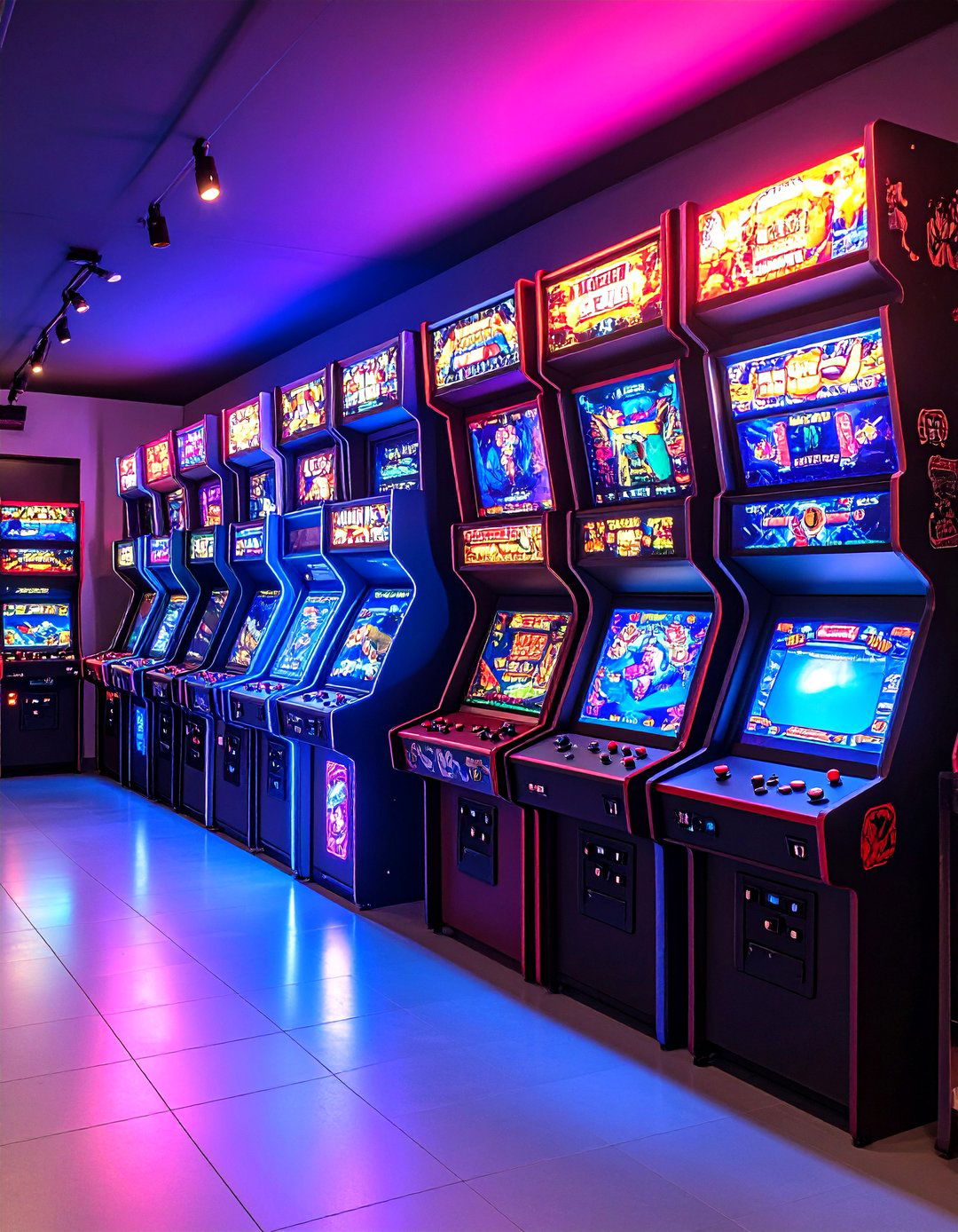 Custom Arcade Cabinet Wall Showcases the Garage Game Room Collection - 20 Garage Game Room Ideas