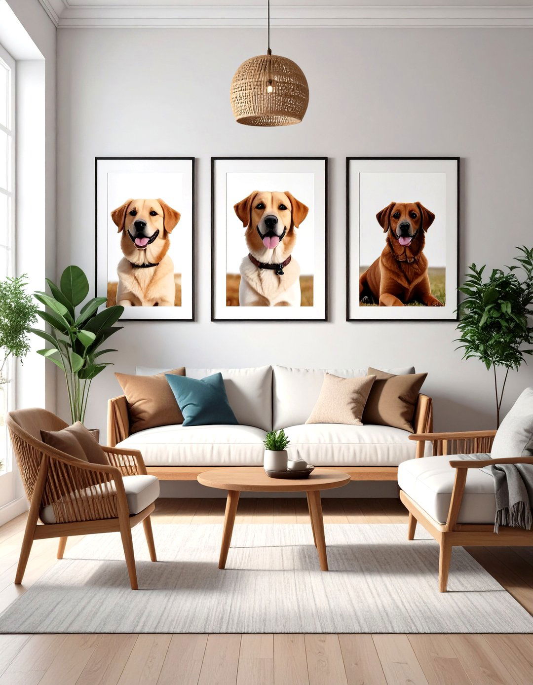 Custom Artwork Personalizes the Dog Room - 20 Dog Room Ideas