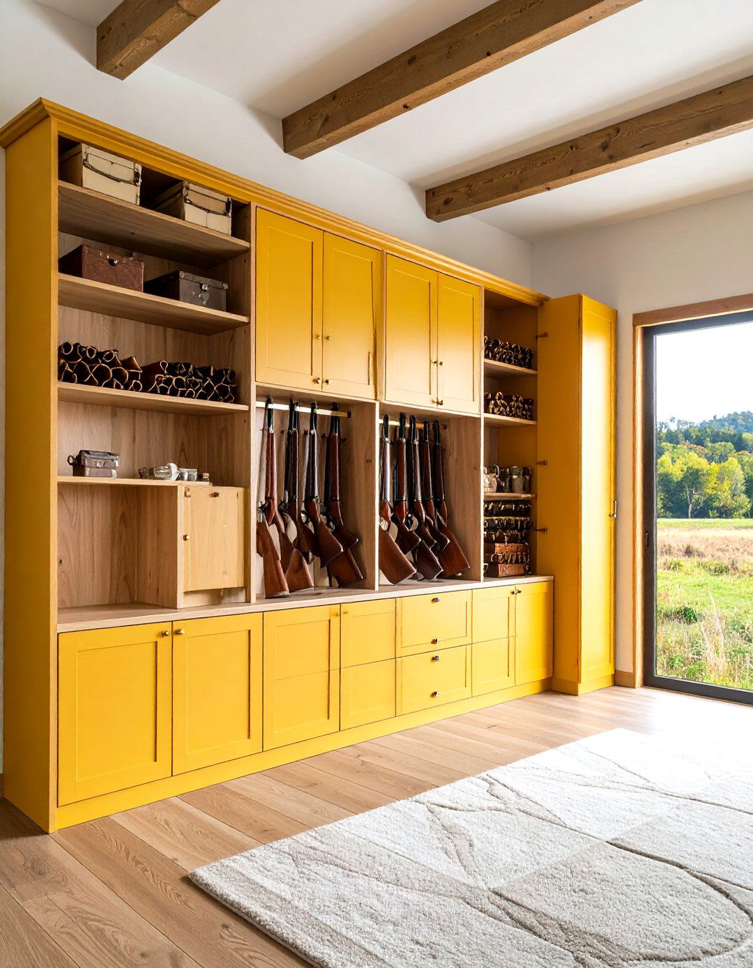 Custom Cabinet Hunting Room Ideas with Built in Storage - 20 Hunting Room Ideas