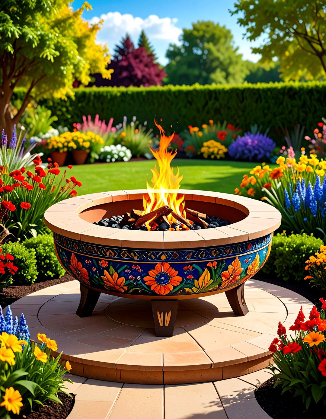 Custom Cutout Metal Fire Pit - 20 Metal Fire Pit Ideas