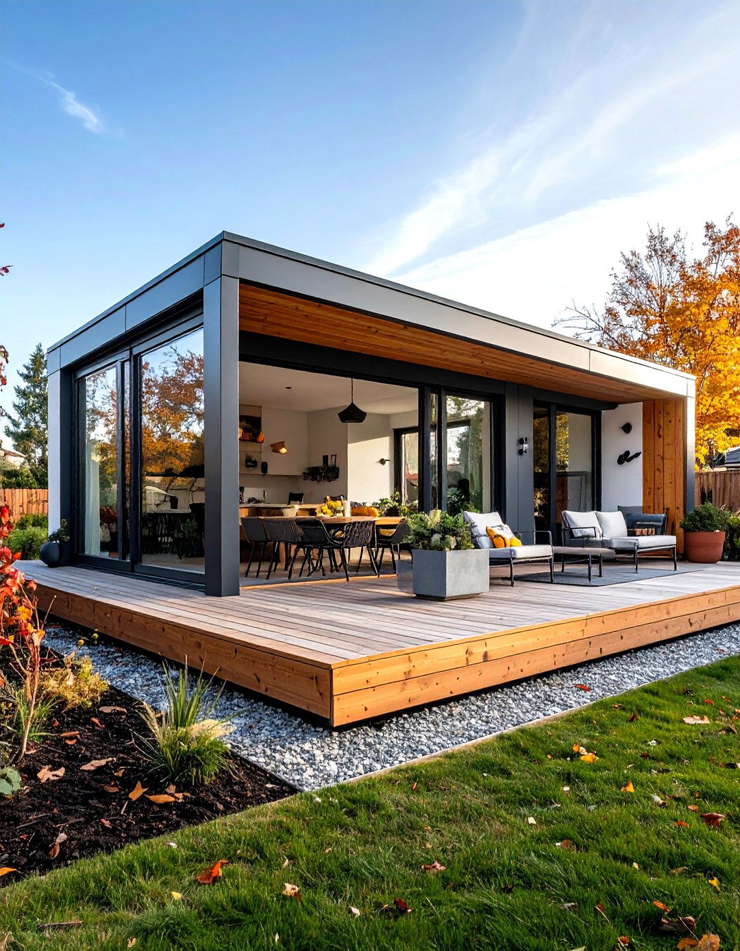 Custom Geometric Outdoor Catio - 20 Outdoor Catio Ideas