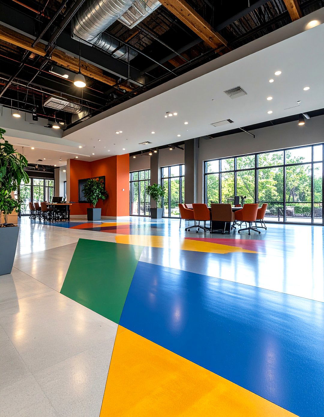 Custom Logo Epoxy Floor Design - 20 Epoxy Floor Designs