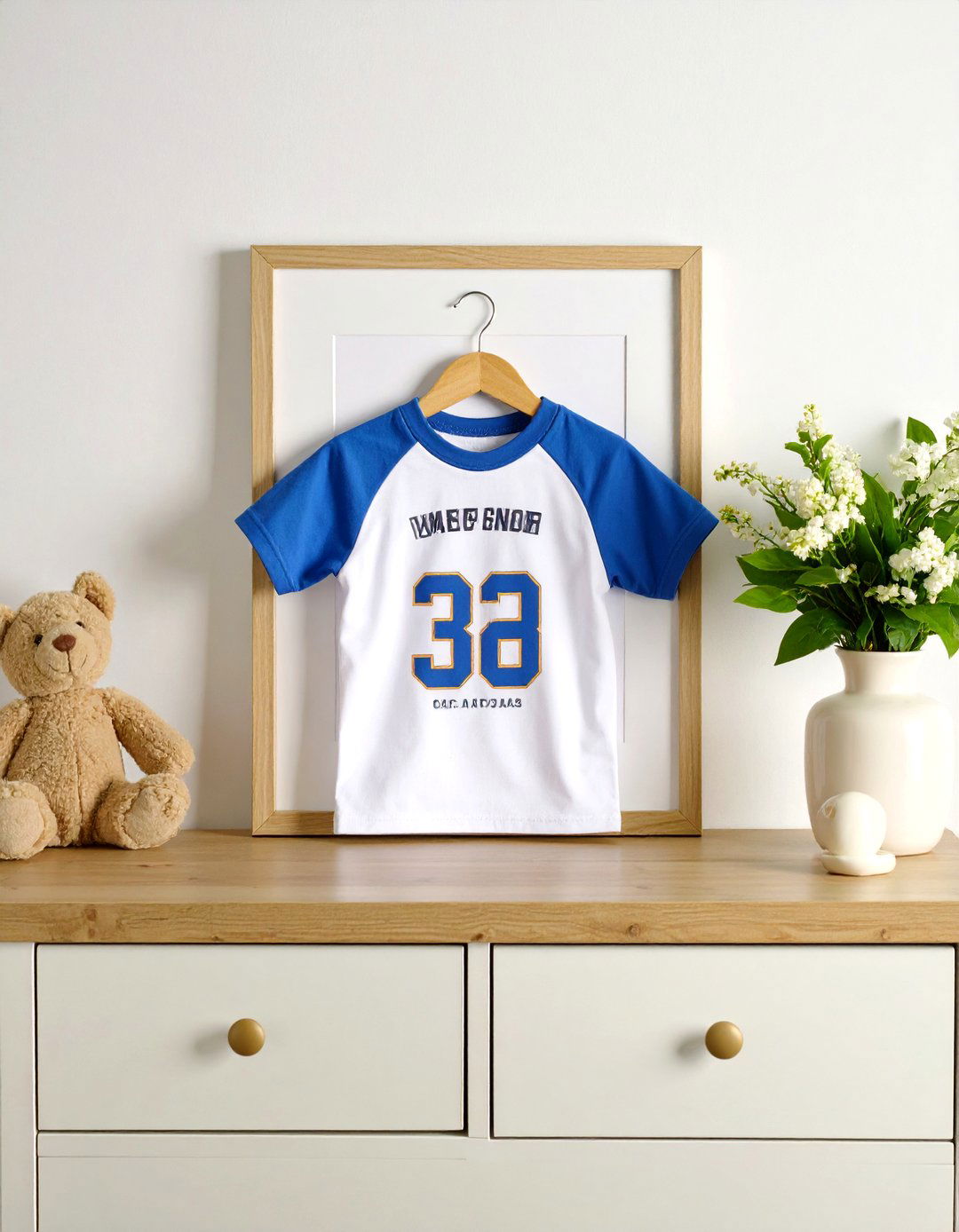 Custom Name Jersey Display - 20 Sports Nursery Ideas