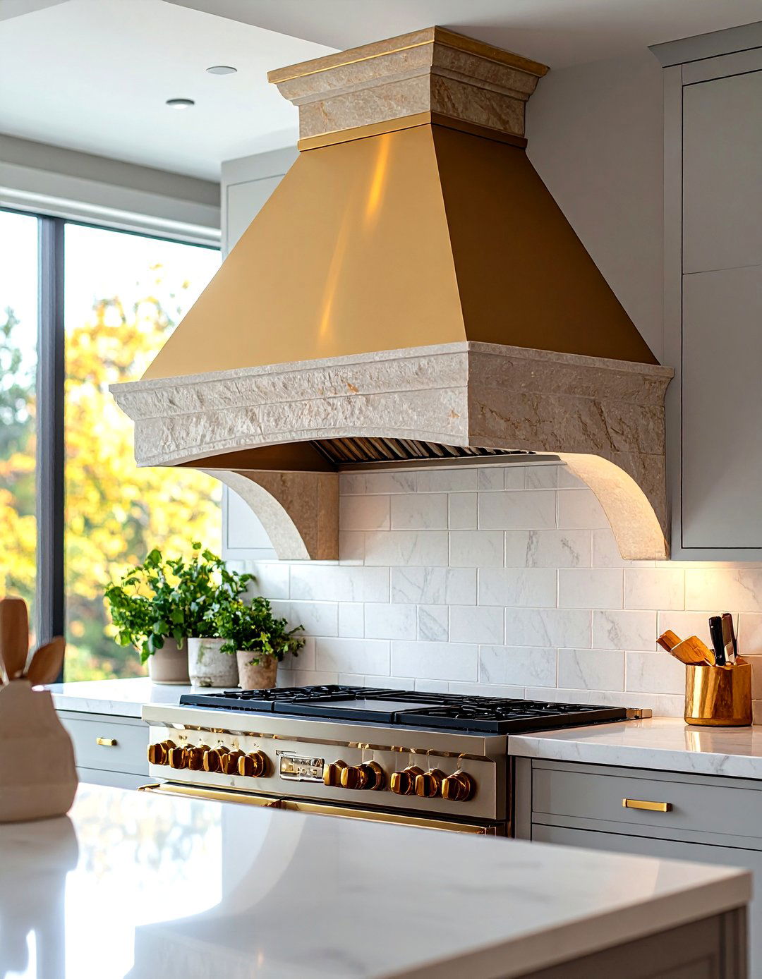 Custom Range Hoods as Stone Centerpieces - 20 Gothic Kitchen Ideas