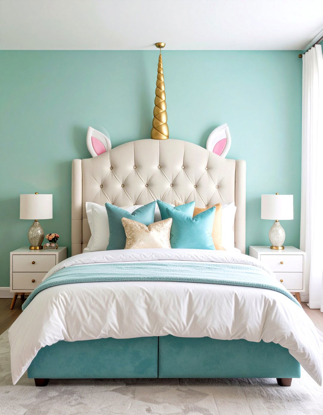 Custom Unicorn Headboard - 20 Unicorn Bedroom Ideas