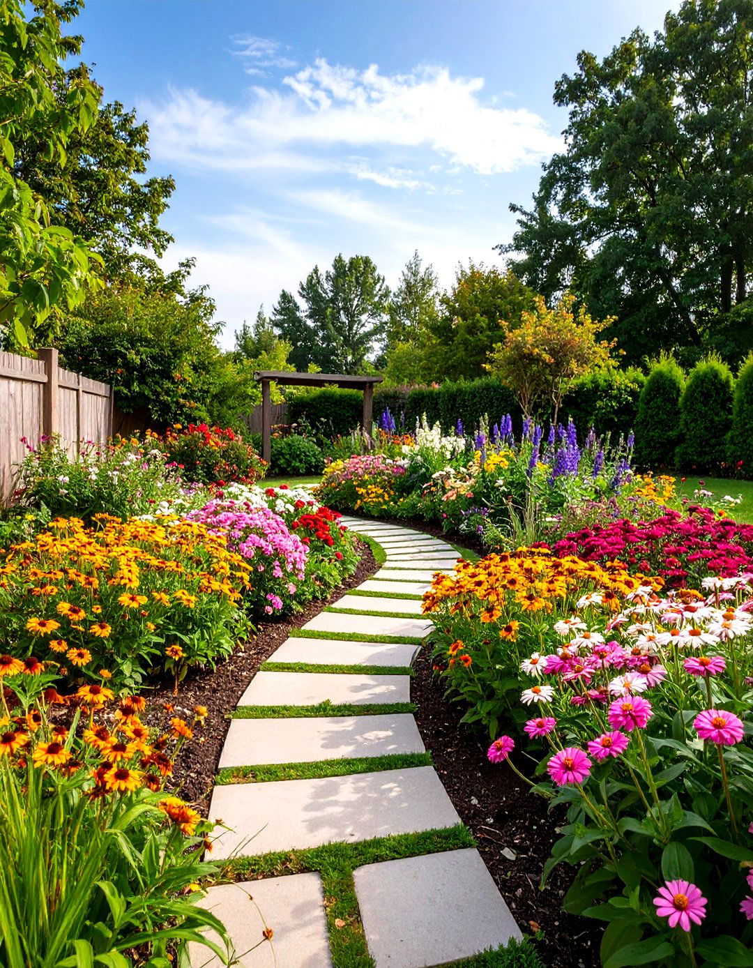 Cut Flower Round Garden Bed - 20 Round Garden Bed Ideas