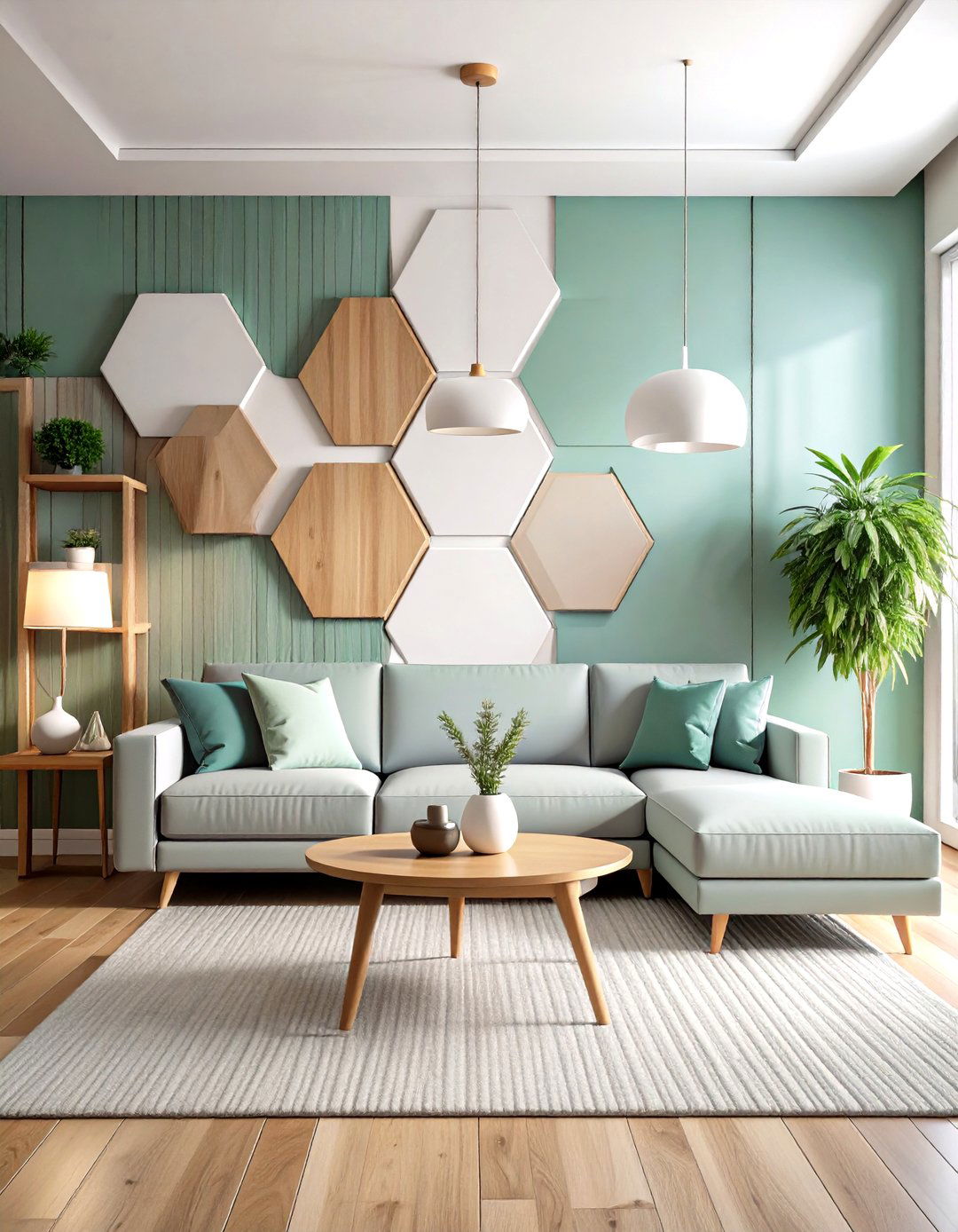 D Geometric Panels - 20 Wall Paneling Ideas