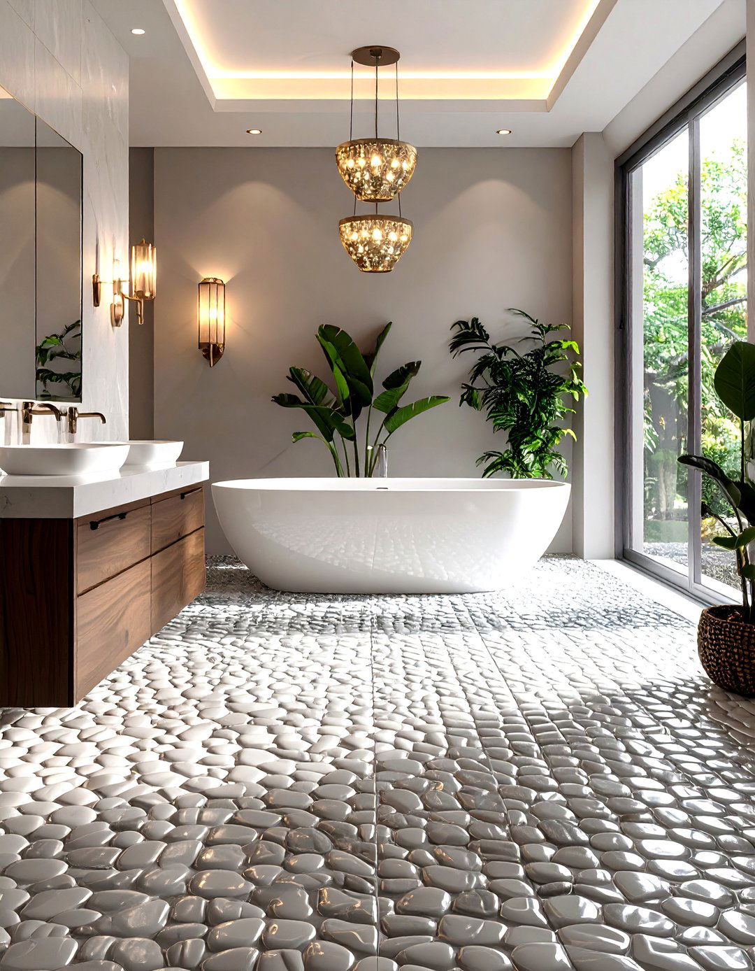 D Relief Mosaic Floor Tile Texture - 20 Bathroom Mosaic Floor Tile Ideas