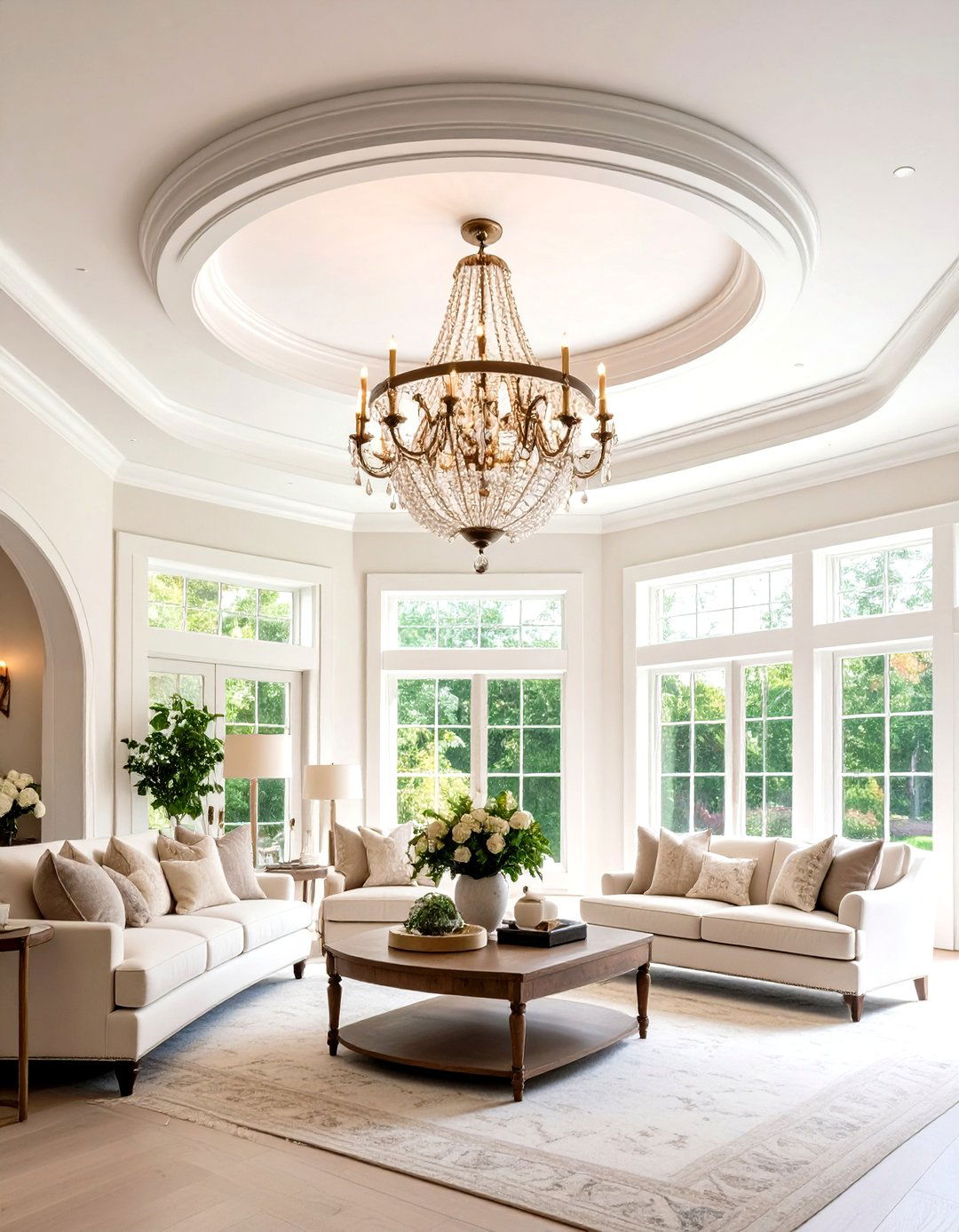 DIY Ceiling Medallion Ideas Around Light Fixtures - 20 Cheap Ceiling Ideas